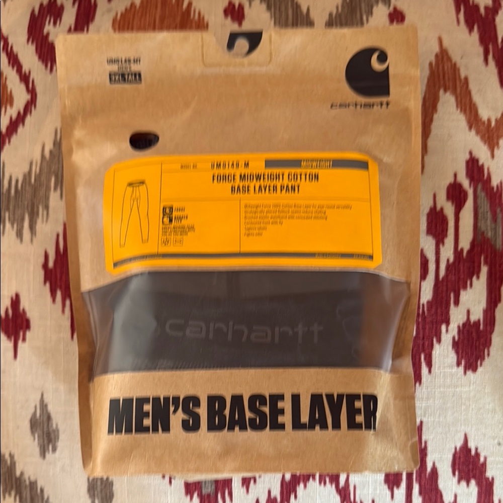 Carhartt Men's Black Base Layer Pants